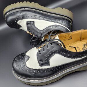 Dr. Martens Black & White Wing tips